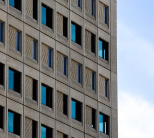 side view old building design